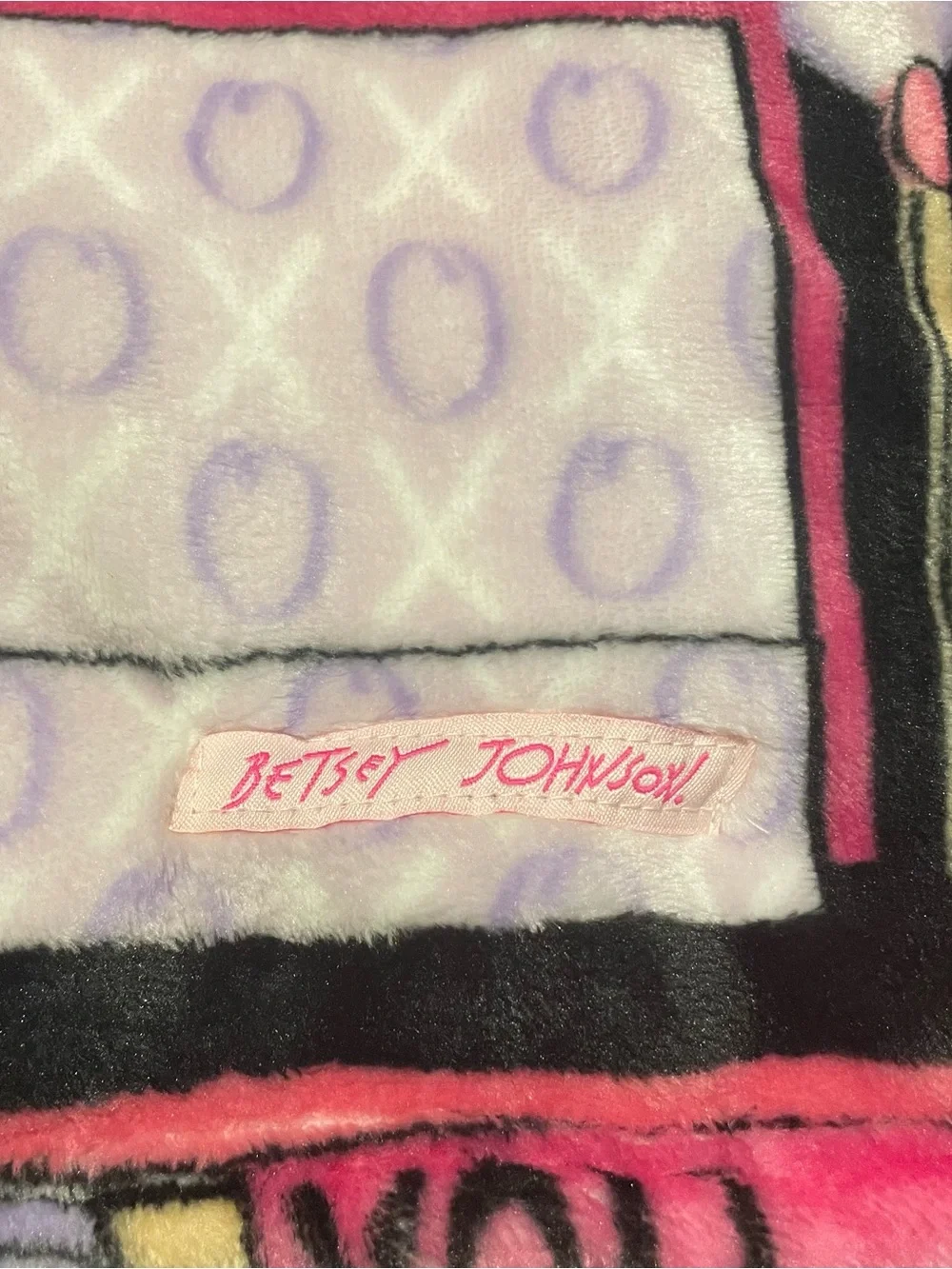 Betsey Johnson - Throw Blanket - You Light me Up, Perfect Match, Made in Heaven